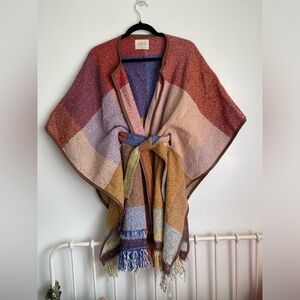 Anthropologie Nomad Morgan Carper Poncho